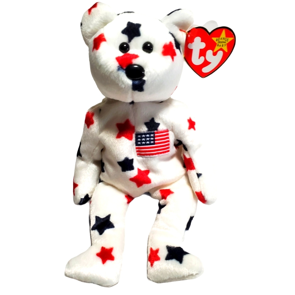 Ty USA 'Glory' Beanie Baby Bear - Picture 8 of 10